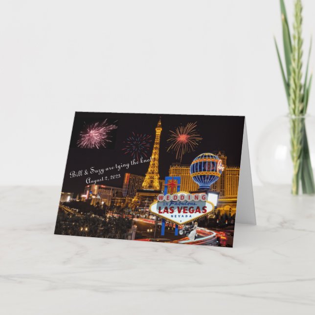 Anuncio Boda en La Vegas Card (Anverso)