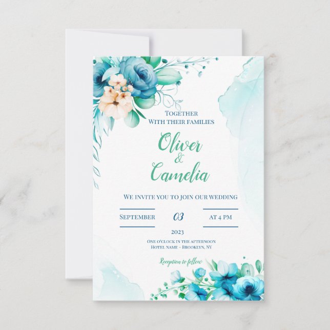Anuncio Boda floral (Anverso)