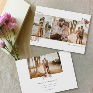 Anuncio Boda fotográfico Elopement Gold Rubor Floral