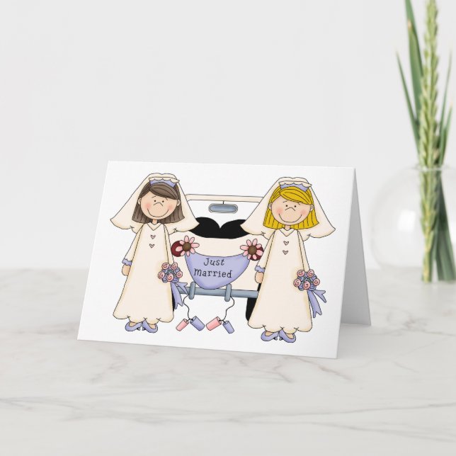 Anuncio Boda gay personalizable recién casada (Anverso)
