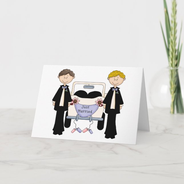 Anuncio Boda gay recién casado y regalos (Anverso)