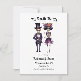 Anuncio Boda gótica salva los esqueletos de la fecha