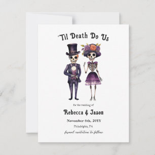 Anuncio Boda gótica salva los esqueletos de la fecha