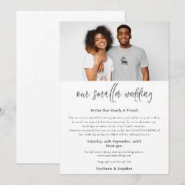 Anuncio Boda más pequeña Reducir tamaño Foto Script Modern
