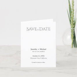 Anuncio Boda Matrimonio Minimalista Caligrafía Script