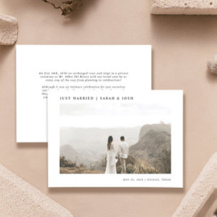 Anuncio Boda Minimalista moderno solo casado