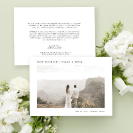 Anuncio Boda Minimalista moderno solo casado