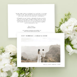 Anuncio Boda Minimalista moderno solo casado