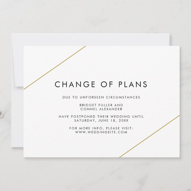 Anuncio Boda moderno geométrico de Bridget (Anverso)