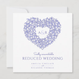 Anuncio boda reducido de tulipanes en monograma