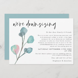 Anuncio Boda Reduciendo Script Moderno Eucalyptus