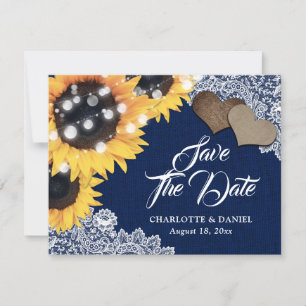 Anuncio Boda rústica de girasoles con encaje de arpillera 