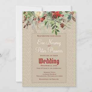 Anuncio Boda Simple de Invierno con Verduras Navideñas