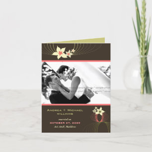 Anuncio Boda tropical de la flor del rosa del Frangipani