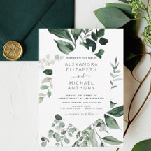 Boda verde esmeralda Eucalyptus Greenery Elegante