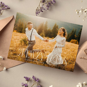 Anuncio Boda Vintage Elegant Newlyweds