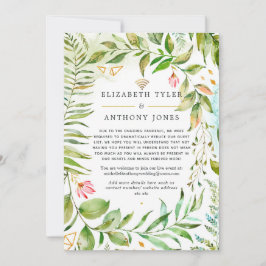 Anuncio Boda virtual de energía de cristal geométrico