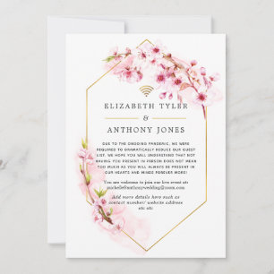 Anuncio Boda Virtual Flor de Rosa Geométrica