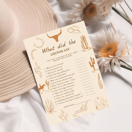 Anuncio Boho Bride & groom trivia juego de ducha de novia