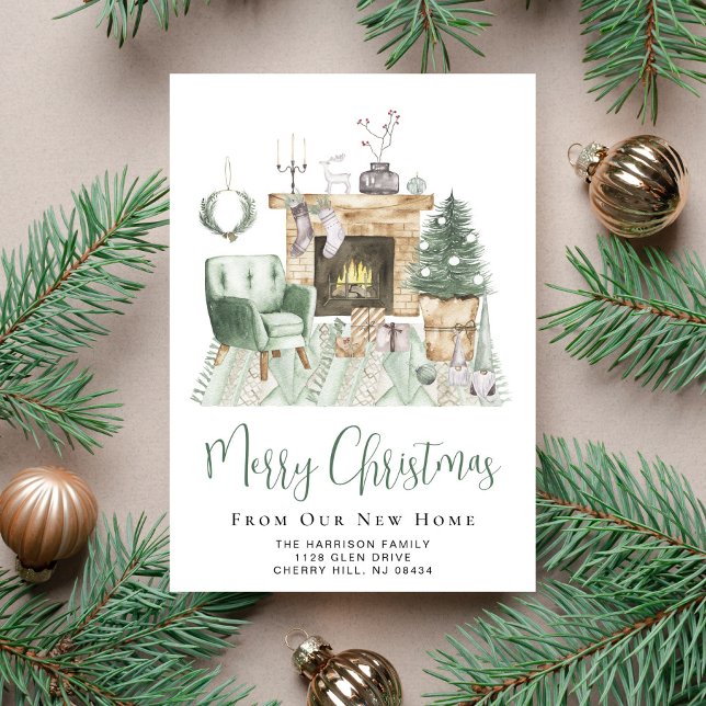 Anuncio Boho Feliz Navidad Nueva Casa en Movimiento (Subido por el creador)