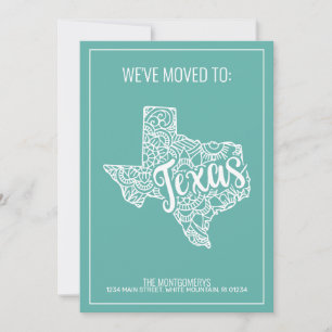 Anuncio Boho floral Verde azulada Mandala Estado de Texas 