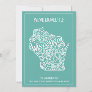 Anuncio Boho floral Verde azulada Mandala Estado Wisconsin