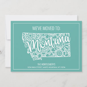 Anuncio Boho floral Verde azulada Mandala Montana en movim
