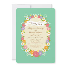 Boho Rústico Boda De Vocación Floral (Mint)