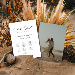 Anuncio Boho Script Nos Casamos Foto de Boda Moderna 