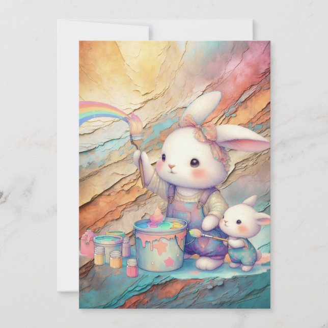 ANUNCIO BONITO DE PASTEL DE PINTURA ORIENTAL (Anverso)