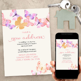 Anuncio Bonito Mariposa Coral Tengo una nueva dirección en