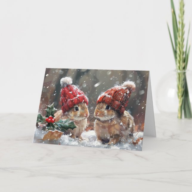 Anuncio Bonitos conejitos en vacaciones con Navidades de n (Anverso)