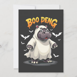 Anuncio Boo Deng Ghost Baby Pygmy Hippo Moo Deng Halloween