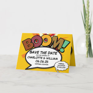 Anuncio BOOM Guardar la fecha diversión libro de historiet