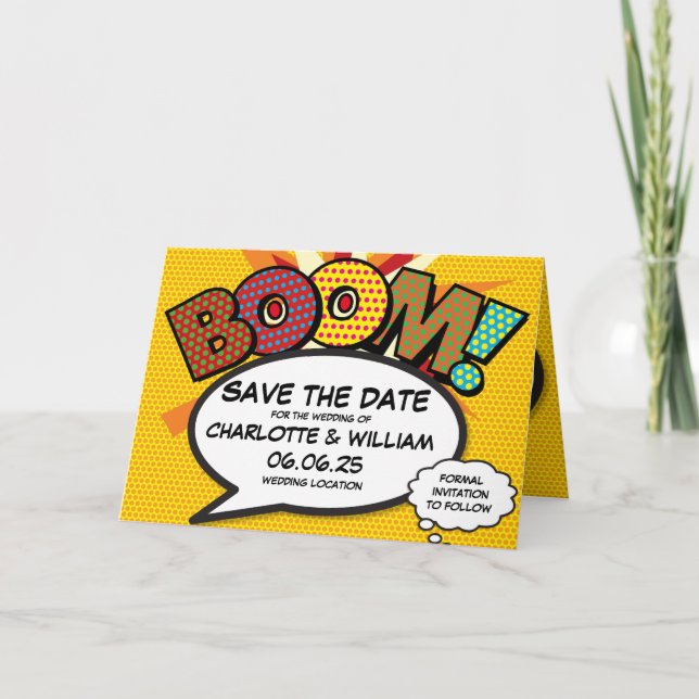 Anuncio BOOM Guardar la fecha diversión libro de historiet (Anverso)