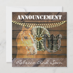 Anuncio Boots Cowboy Cowboy de carreta de caballo occident