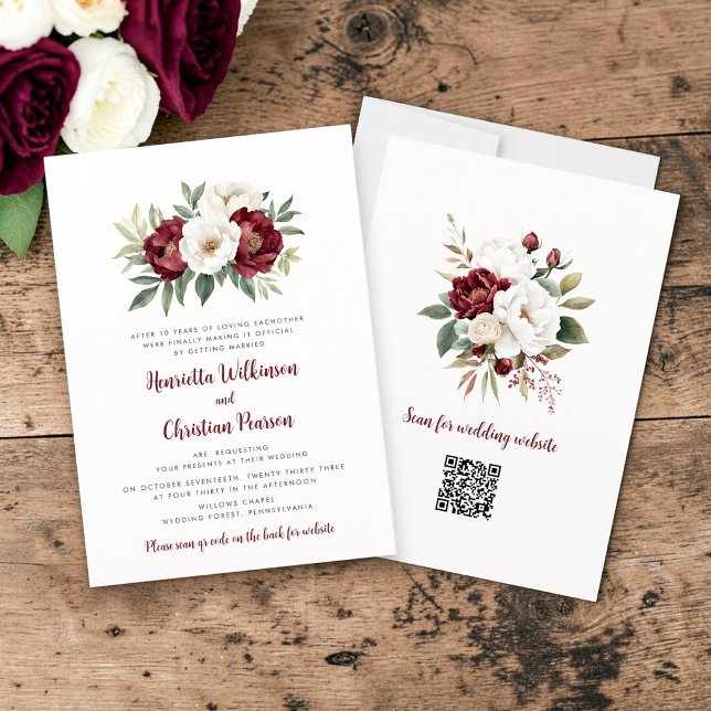 Anuncio Botánico de Bodas con Rosas Blancas y Borg (Subido por el creador)