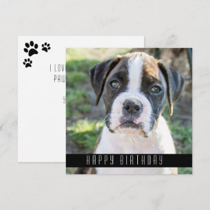 Anuncio Boxer Happy Birthday Wire Dog Birthday Card