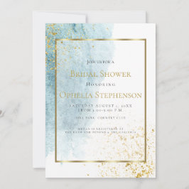 Anuncio Bridal Shower | Denim Blue Watercolor Wash