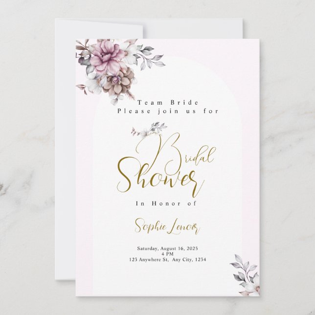 Anuncio Bridal Shower Invitation Card (Anverso)