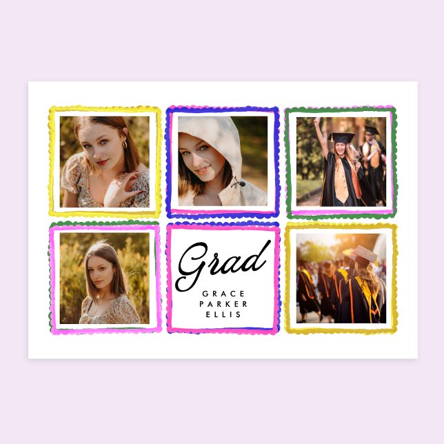 Anuncio Bright Retro Grad Photo Collage Frames Graduation  (Subido por el creador)