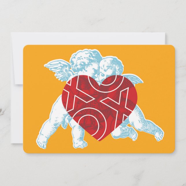 Anuncio Brite Cupid XOXO Valentine Card. (Anverso)
