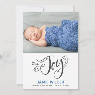 Anuncio Bundle Of Joy Photo Birth Baby Boy Blue
