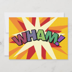ANUNCIO BURBUJA DE MENSAJE DIVERTIDA RETRO WHAM TU MENSAJE