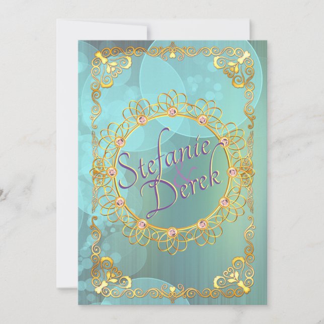 Anuncio Burbujas suaves de color turquesa elegante (Anverso)