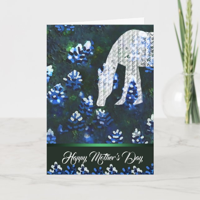 Anuncio Caballo alrededor del diseño Blue Bonnet - con pal (Anverso)