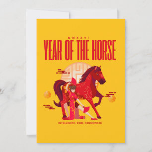 Anuncio Caballo de Año Nuevo chino 2026