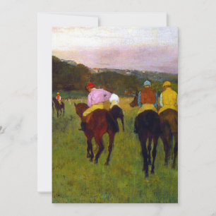 Anuncio Caballos de carreras Edgar Degas en Longchamp