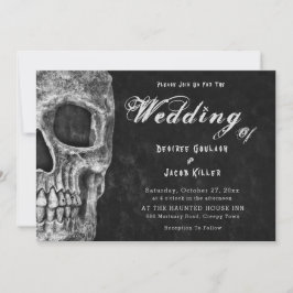 Anuncio Cabeza de cráneo gótica Hallowedding