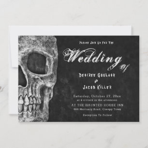 Anuncio Cabeza de cráneo gótica Hallowedding